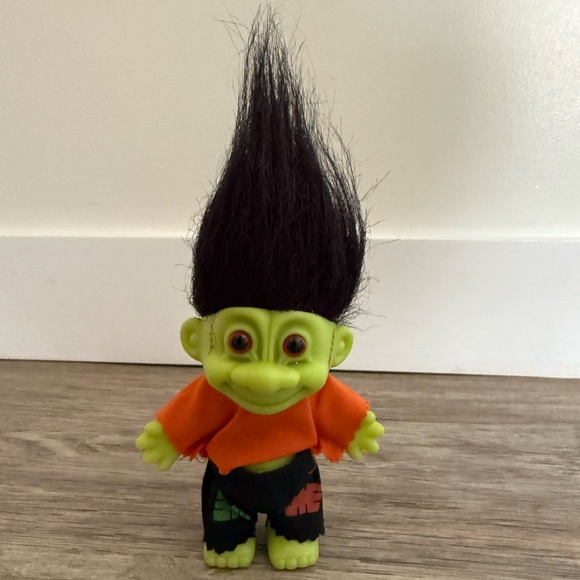 Russ Other - Vintage Lucky Green Frankenstein Troll Doll